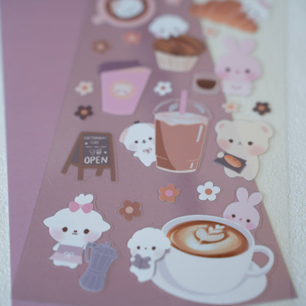 CottonBeri Cafe Sticker Sheet