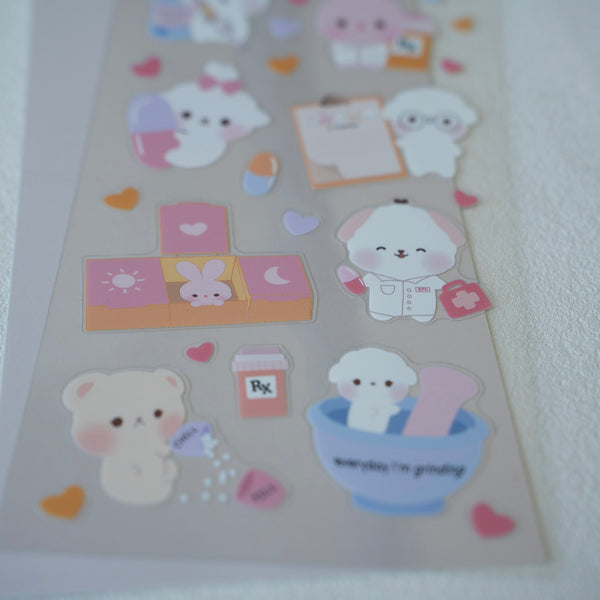 CottonBeri Pharmacy Sticker Sheet
