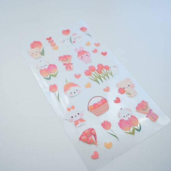 Tulips Garden Sticker Sheet