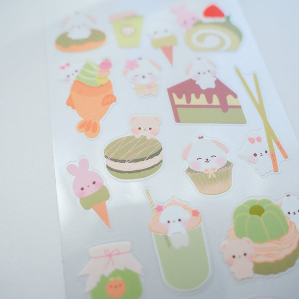 Little Matcha Things Sticker Sheet
