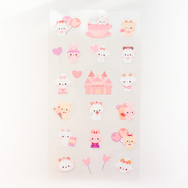A Day at the Theme Park Sticker Sheet