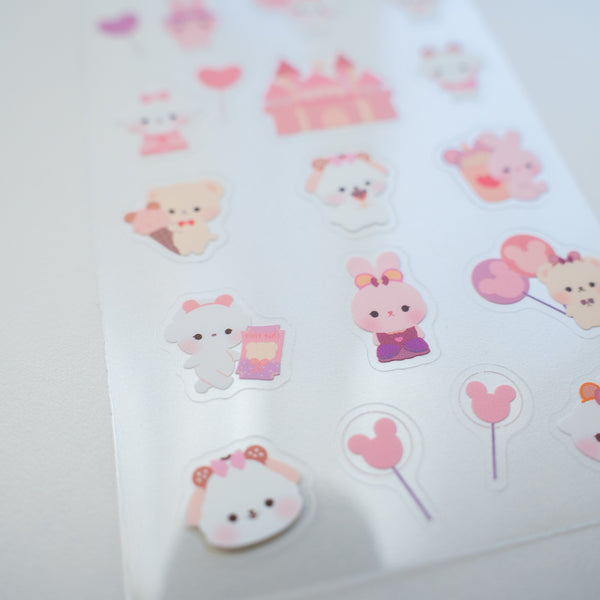A Day at the Theme Park Sticker Sheet