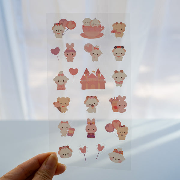 A Day at the Theme Park Sticker Sheet