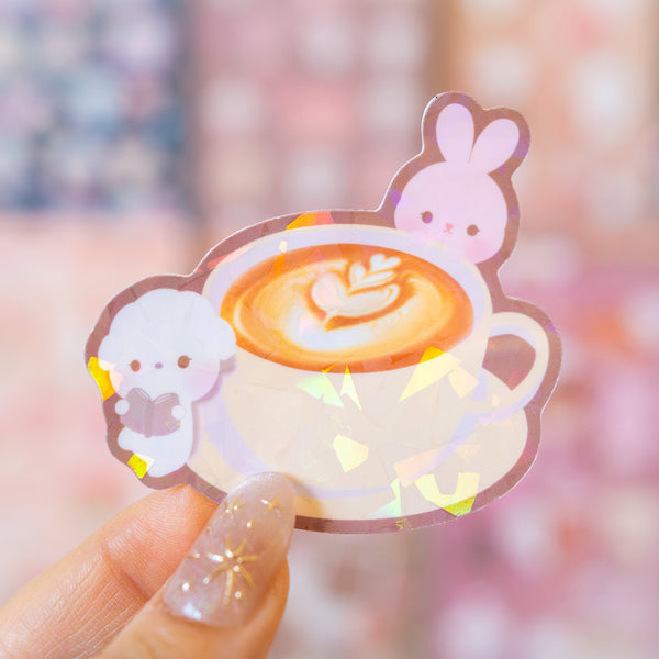 Suki & Bojji Coffee Cup Sticker