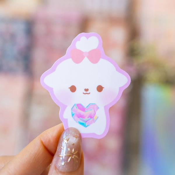Bibi Heart Gemstone Sticker