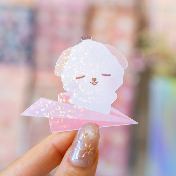 Paper Airplane Sticker