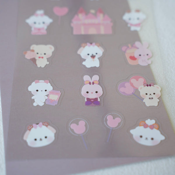 A Day at the Theme Park Sticker Sheet