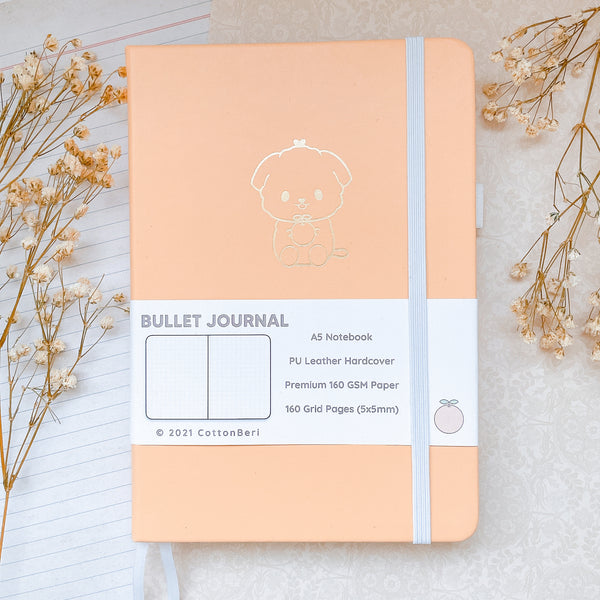 A5 Tangerine Bullet Journal