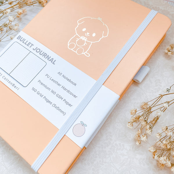 A5 Tangerine Bullet Journal
