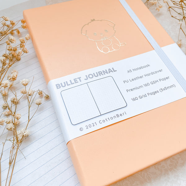 A5 Tangerine Bullet Journal