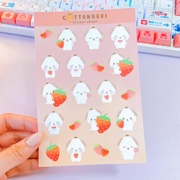 Strawberries Sticker Sheet