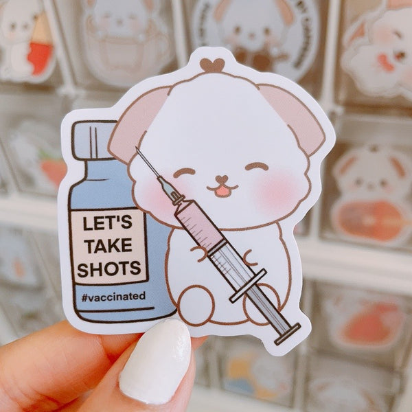 Let's Take Shots Sticker