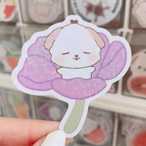 Blooming Flower Sticker (Holographic)